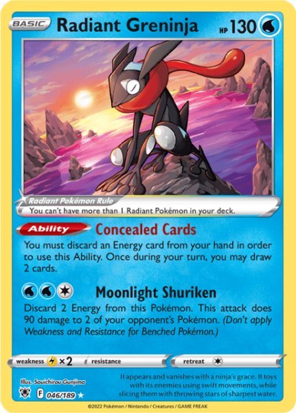 画像1: Radiant Greninja(かがやくゲッコウガ)[046/189] (1)