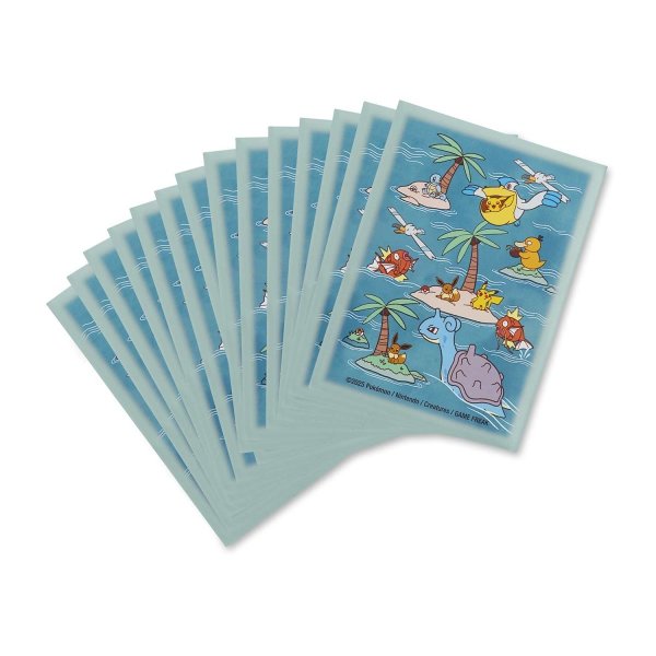 画像1: デッキシールド Pokémon Sunny Sea(65枚入り) (1)