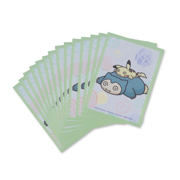 画像1: デッキシールド DPikachu & Snorlax Unable to Battl(65枚入り) (1)