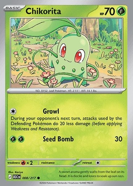 画像1: Chikorita(チコリータ)[008/217] (1)