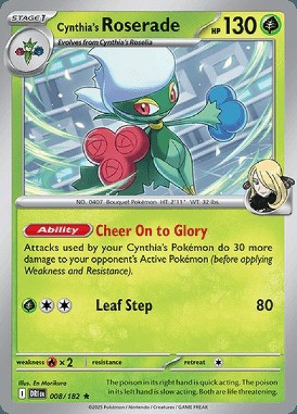 画像1: Cynthia's Roserade(シロナのロズレイド)[008/182] (1)