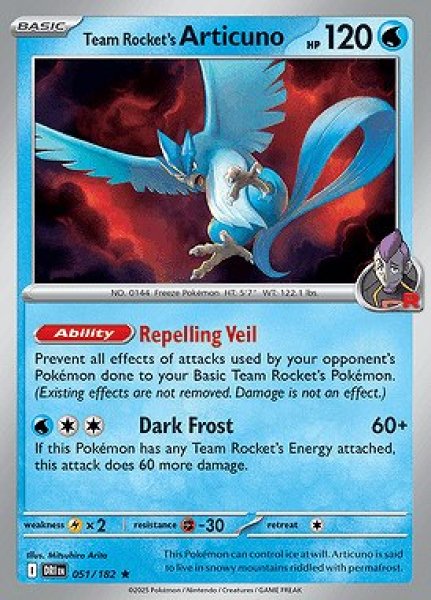 画像1: Team Rocket's Articuno(ロケット団のフリーザー)[051/182] (1)