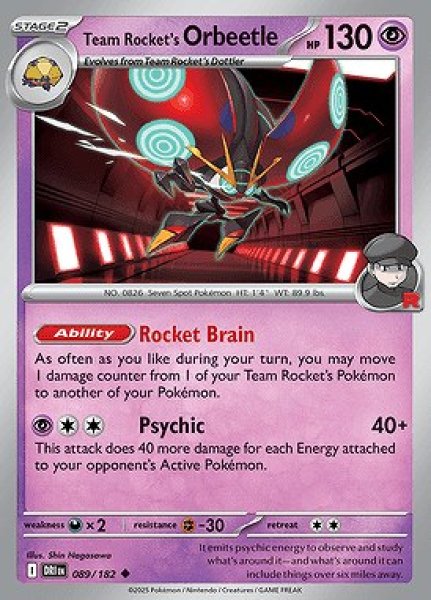 画像1: [DRI]Team Rocket's Orbeetle(ロケット団のイオルブ)[089/182] (1)