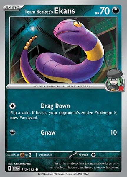 画像1: [DRI]Team Rocket's Ekans(ロケット団のアーボ)[112/182] (1)