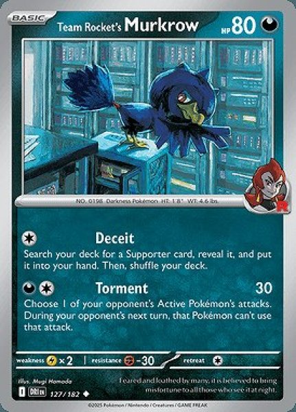 画像1: Team Rocket's Murkrow(ロケット団のヤミカラス)[127/182] (1)
