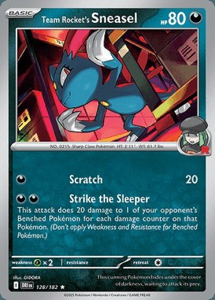 画像1: Team Rocket's Sneasel(ロケット団のニューラ)[128/182] (1)