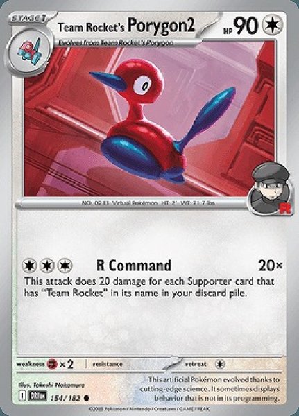 画像1: Team Rocket's Porygon2(ロケット団のポリゴン２)[154/182] (1)