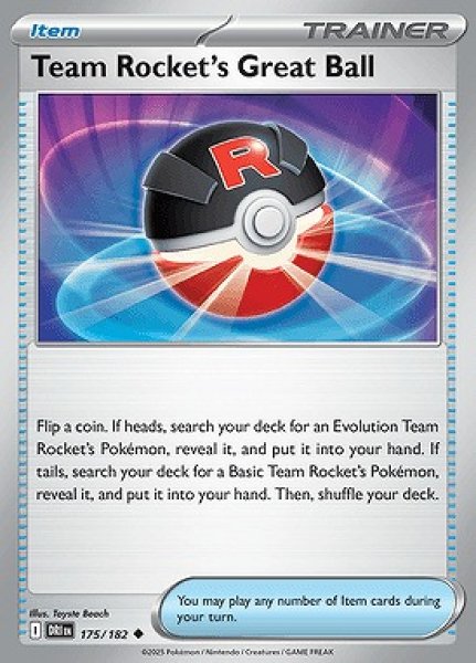 画像1: [DRI]Team Rocket's Great Ball(ロケット団のスーパーボール)[175/182] (1)