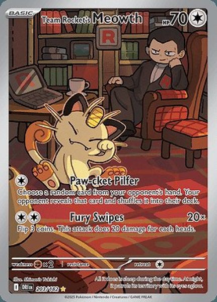 画像1: [DRI]Team Rocket's Meowth(ロケット団のニャース)[203/182] (1)