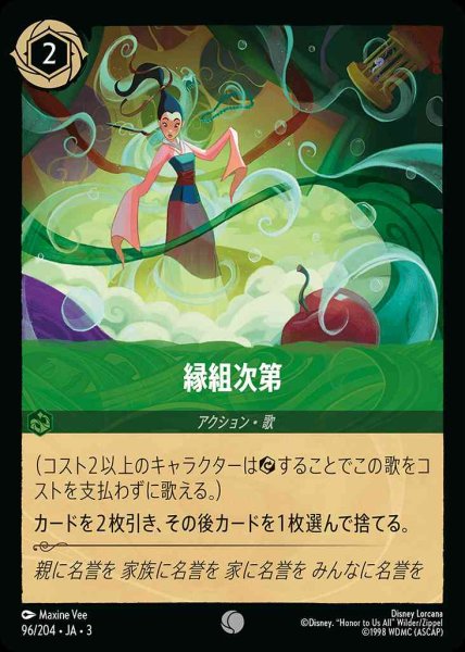 画像1: 緑組次第(96/204-3) 【C】 (1)