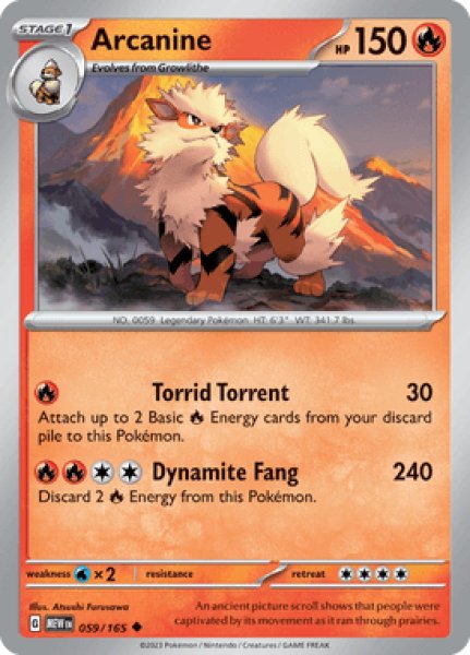 画像1: Arcanine(ウインディ)[059/165] (1)