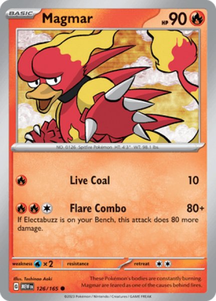 画像1: Magmar(ブーバー)[126/165] (1)