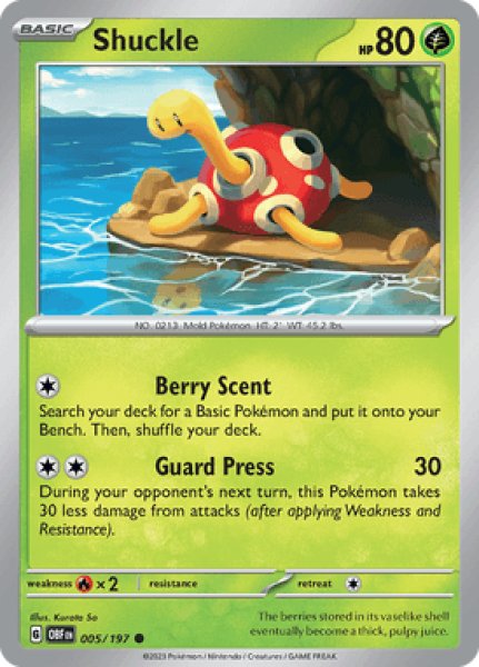 画像1: Shuckle(ツボツボ)[005/197] (1)