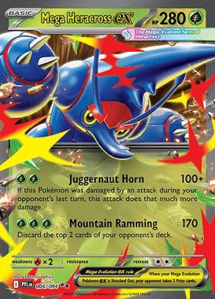 画像1: Mega Heracross ex(メガヘラクロス)[004/094] (1)