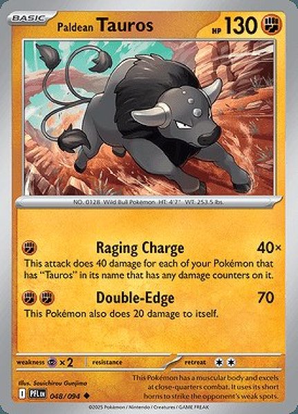 画像1: Paldean Tauros(パルデアケンタロス)[048/094] (1)