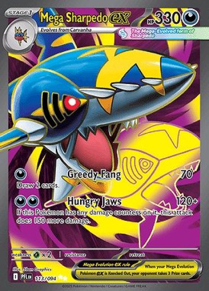 画像1: Mega Sharpedo ex(メガサメハダー)[113/094] (1)