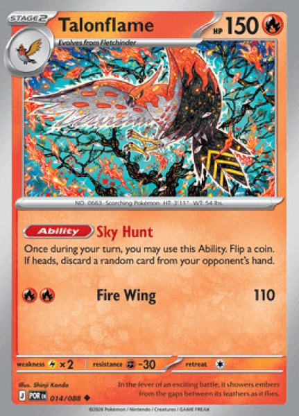 画像1: [POR]Talonflame(ファイアロー)[014/088] (1)