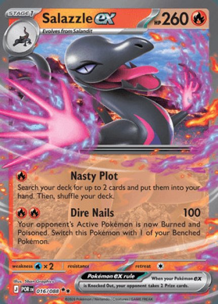 画像1: [POR]Salazzle ex(エンニュート)[016/088] (1)