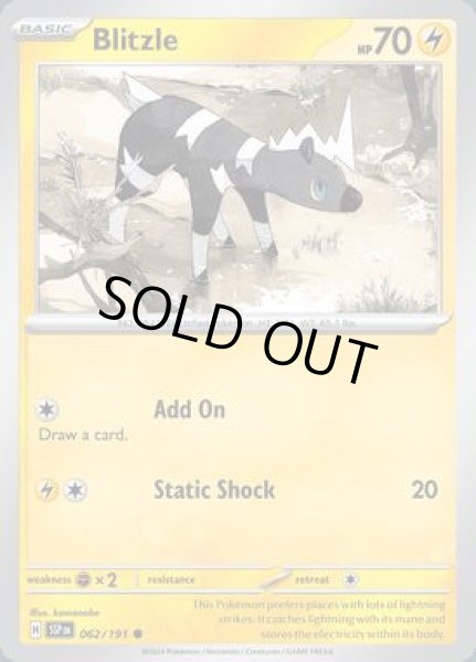 画像1: Blitzle(シママ)[062/191] (1)